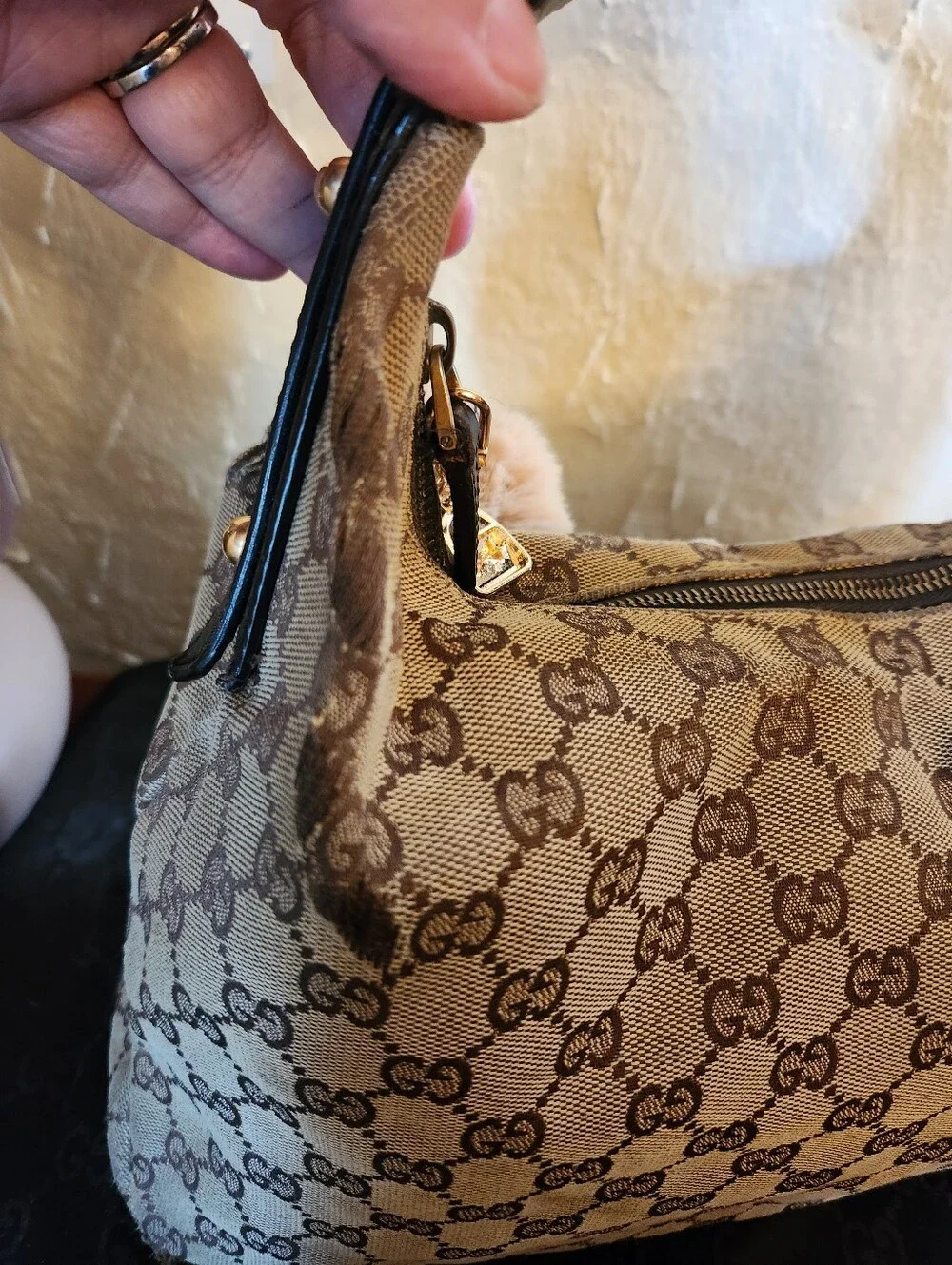 Gucci Horsebit Medium Canvas Hobo